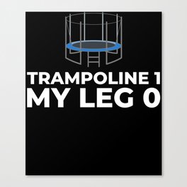 Trampoline Gymnastics Indoor Trampolining Ground Canvas Print