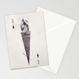 Queen of Spades Stationery Cards