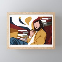 Julio Cortazar Framed Mini Art Print