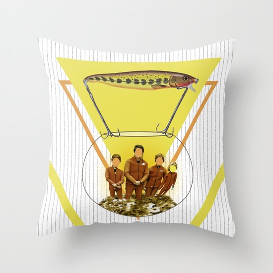 The family who wanted to live underwater Throw Pillow