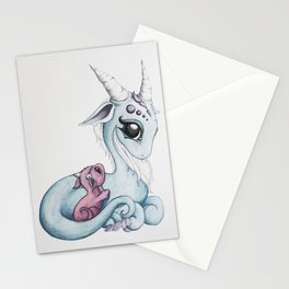 Mother and Baby Dragon Stationery Cards