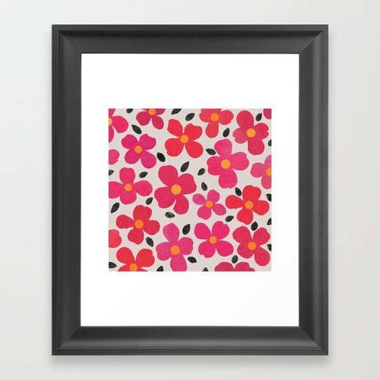 dogwood 4 sq Framed Art Print