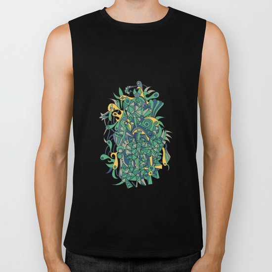 - woman & sea - Biker Tank