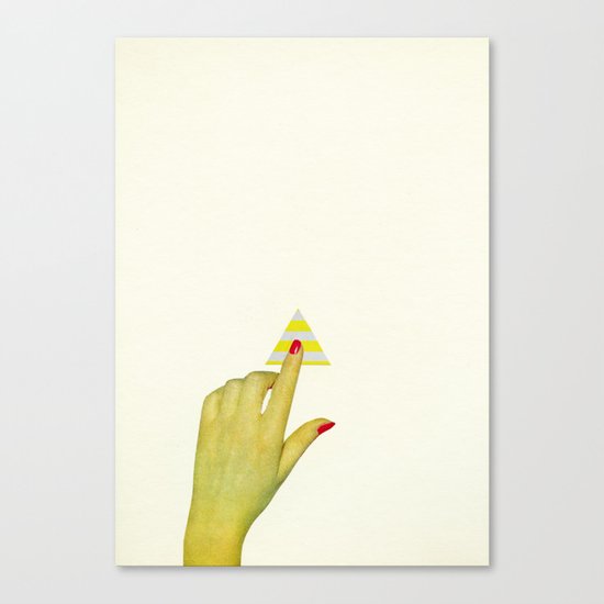 Press the Button Canvas Print