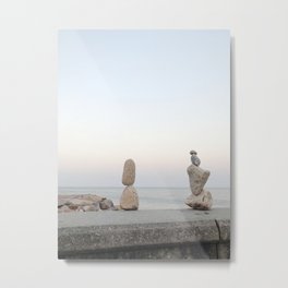 Rocky Shore Metal Print | Sunset, Photo, Vibes, Mood, Beach, Earth, Pink, Rocks, Waves, Sea 