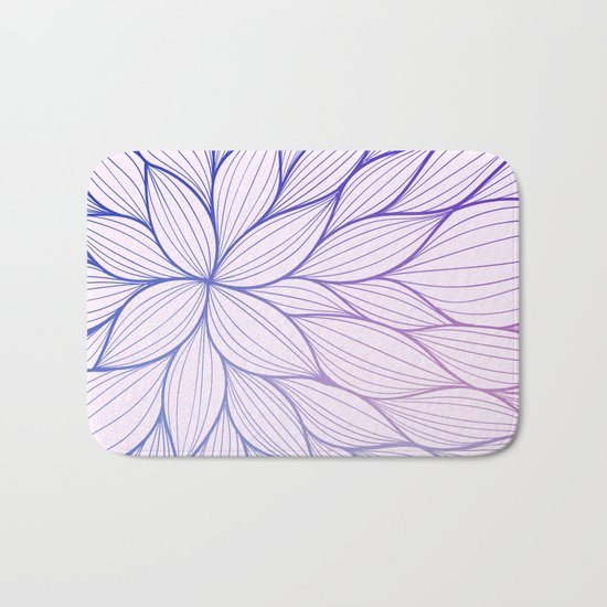 Abstract Flower Bath Mat