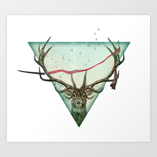 scarlet runner Art Print