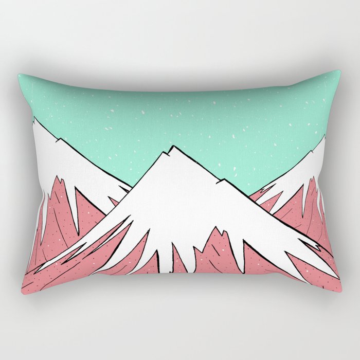 The mountains and the sky Rectangular Pillow