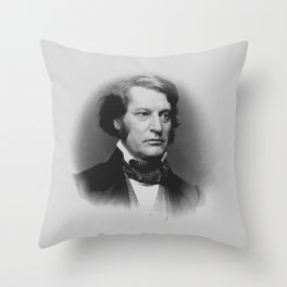 Charles Sumner Portrait - 1859 Throw Pillow