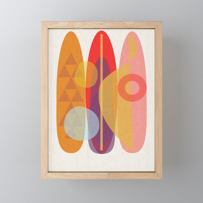 Surf 7 Framed Mini Art Print
