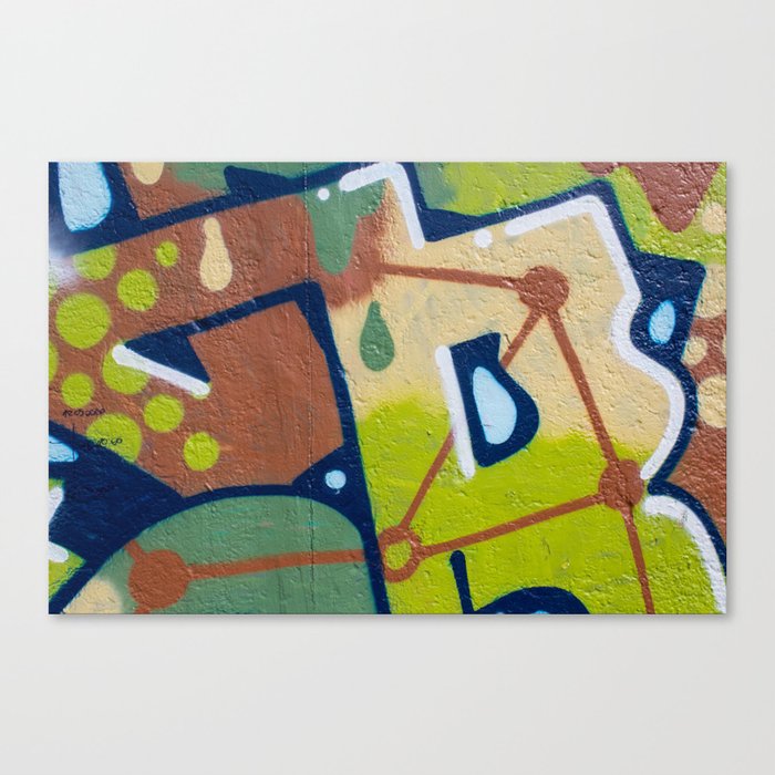 Graffiti Painting Closeup Graffiti Artwork Canvas Print By