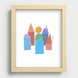 Distant Home Recessed Framed Print