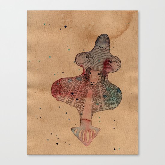Sheep Light Canvas Print