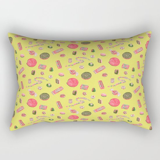 Old Fashioned Boiled Sweets by Chrissy Curtin Rectangular Pillow