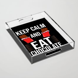 Chocolate Candy Bar Choco Dark Keto Acrylic Tray