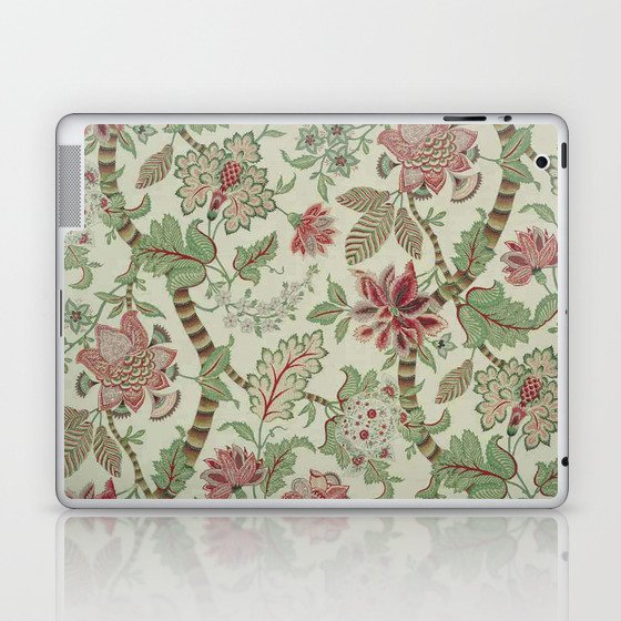 Mint Cherry Bamboo Spring Floral Pattern Laptop & iPad Skin