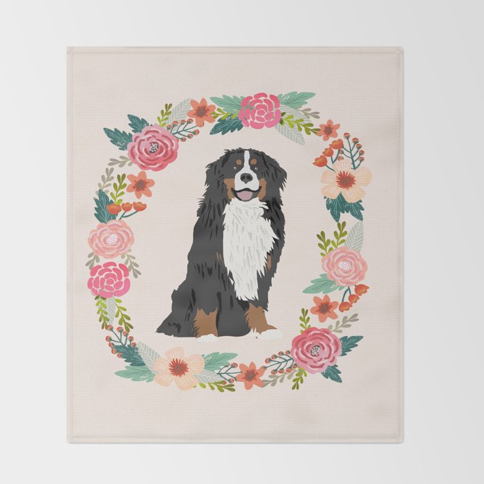 bernese mountain dog throw blanket