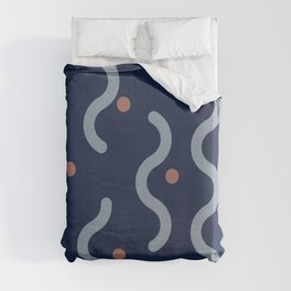 Squiggles and Dots Duvet Cover