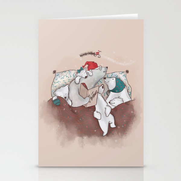 Holiday Family Art Print Stationery Cards