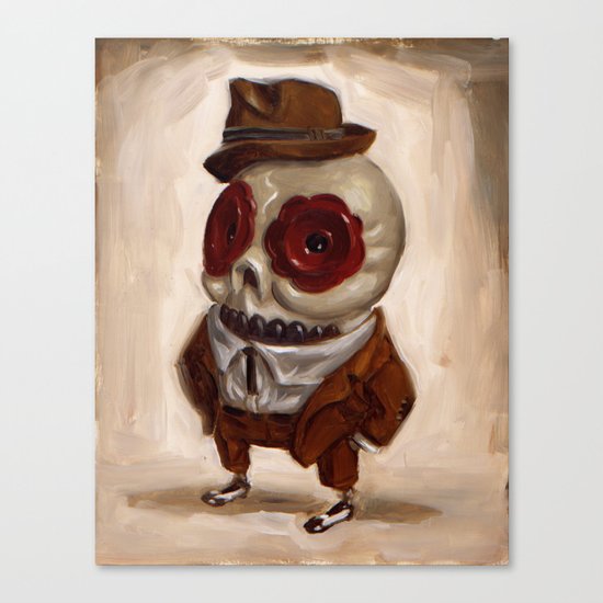 Sharp Calavera Canvas Print