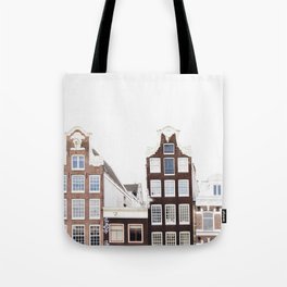 Crooked Houses - Amsterdam Architecture Photography Tote Bag