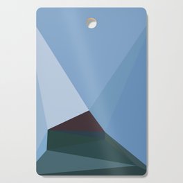 Abstract Blue Sculpture Cutting Board