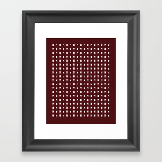 Famous Capsules - Raving Rabbids Framed Art Print