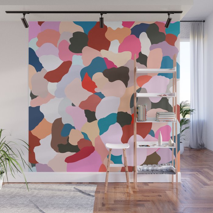 Petals Abstract Painting Wall Mural By Artandghosts Society6
