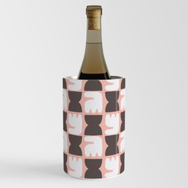 Floral in pink repeat pattern Wine Chiller