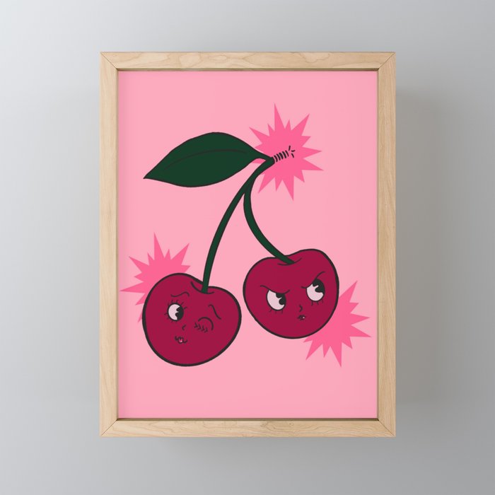 Cherry Bomb! Framed Mini Art Print