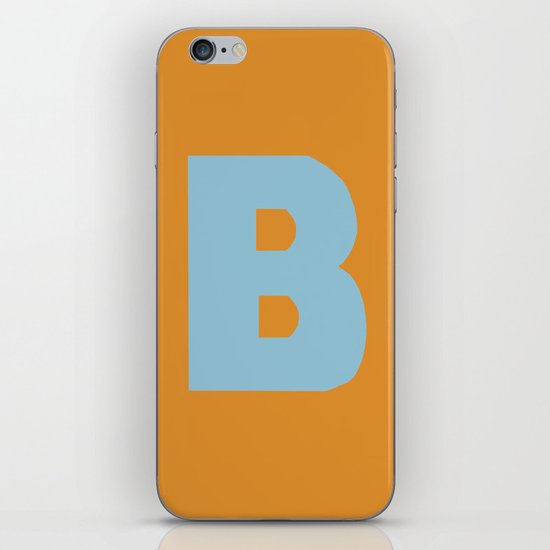 Blue B iPhone Skin