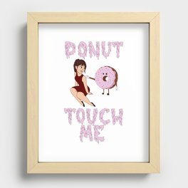 Donut touch me Recessed Framed Print