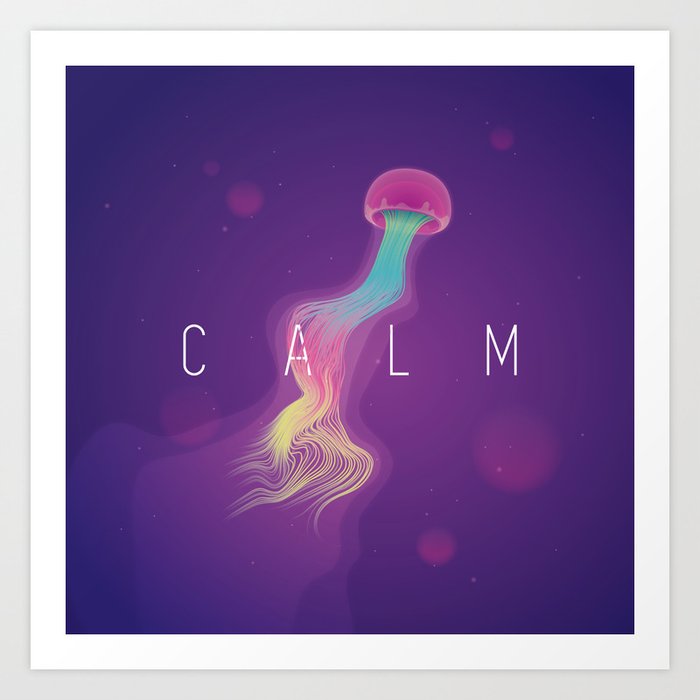 C A L M Art Print