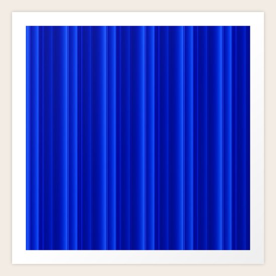 Sleek (Blue) Art Print