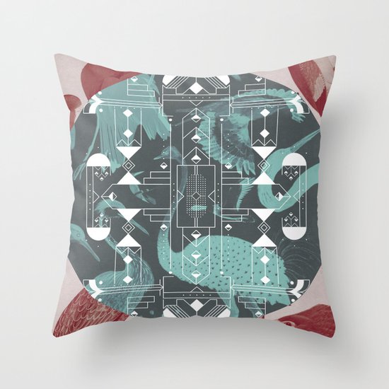 Eumaniraptora Throw Pillow