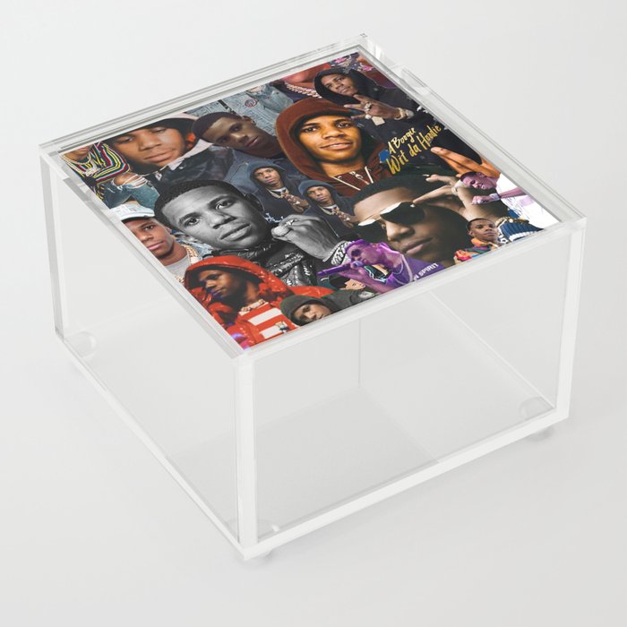 A Boogie Wit Da Hoodie Collage Acrylic Box