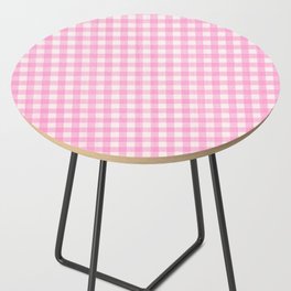 Babygirl Pink Gingham Side Table