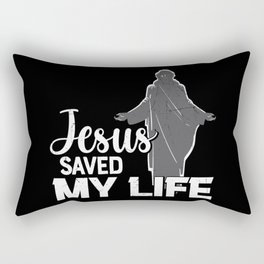 Jesus Saved My Life Rectangular Pillow