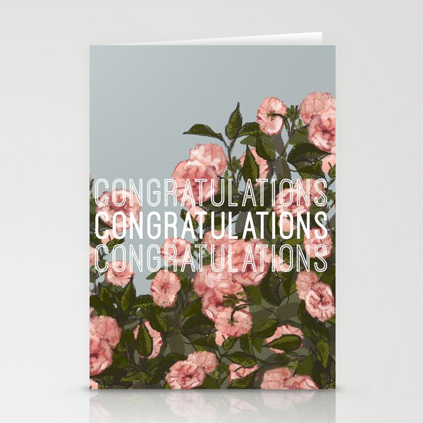 Congratulations//Roses Stationery Cards