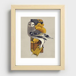 Stylish Owl Recessed Framed Print