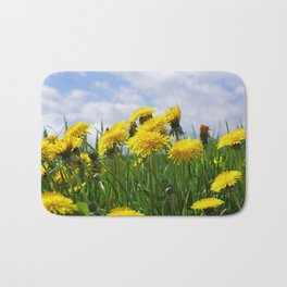 #summer #yellow #Dandelion #meadow Bath Mat | Photo, Color, Dandelion, Landscape, Yellow, Pattern, Patterns, Flora, Natural, Grass 