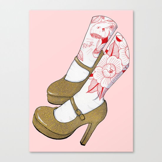Gold and Glitter Canvas Print