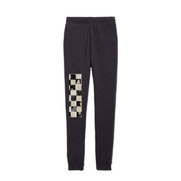 Black Forest check black and white Kids Joggers