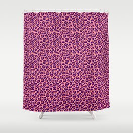 Purple & Pink Cheetah Print Shower Curtain