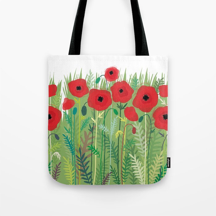 poppies Tote Bag