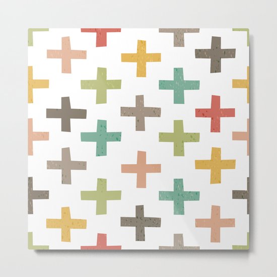 CRISSCROSSED Metal Print