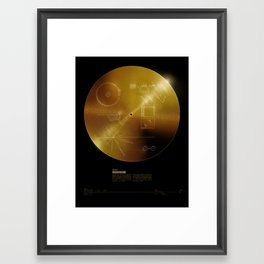 Voyager Golden Record Framed Art Print