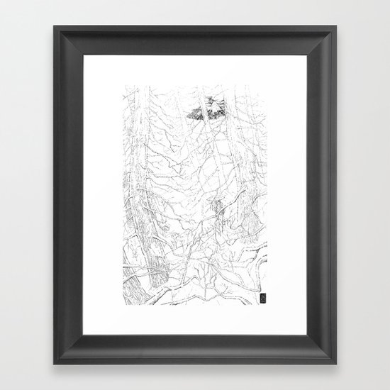Whiteout Framed Art Print