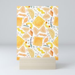 Pasta Pattern on White Mini Art Print