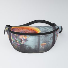 Electric Jellyfish Worlds in a Forest Fanny Pack